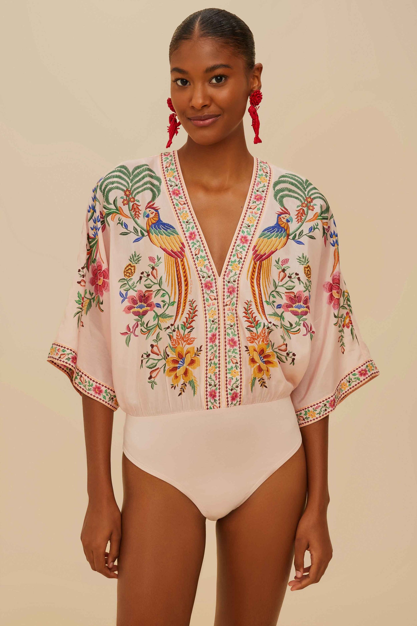 Pink Delicate Forest Bodysuit