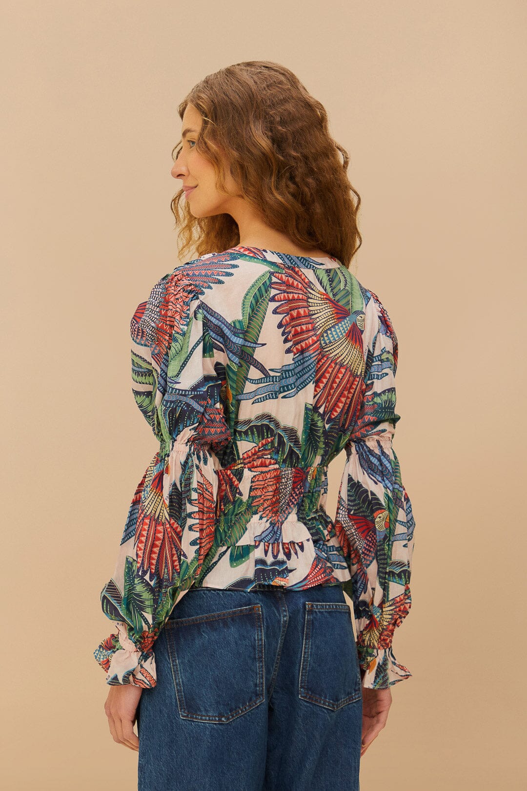 Blusa Vuelo Guacamayo Rosa