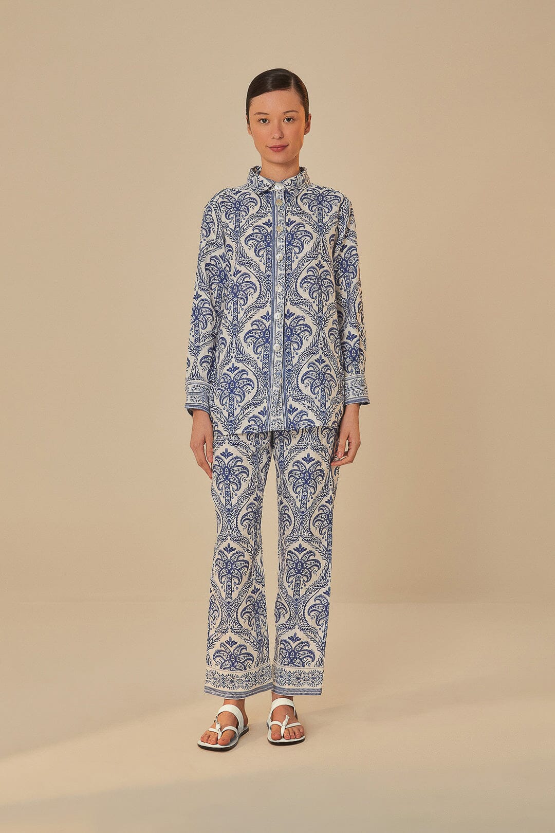 Sandalia plana Ivory Tie