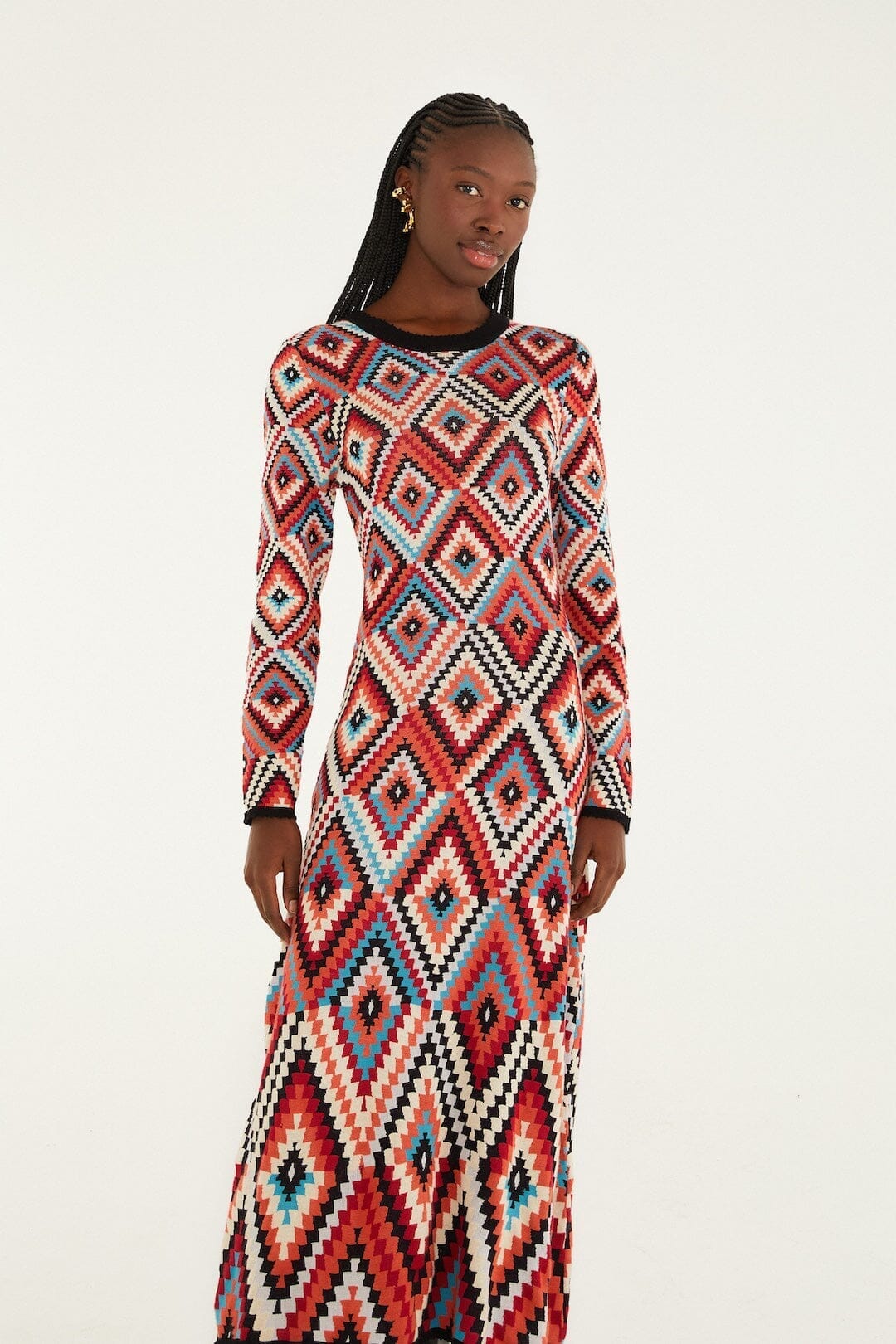 pretti knit midi dress
