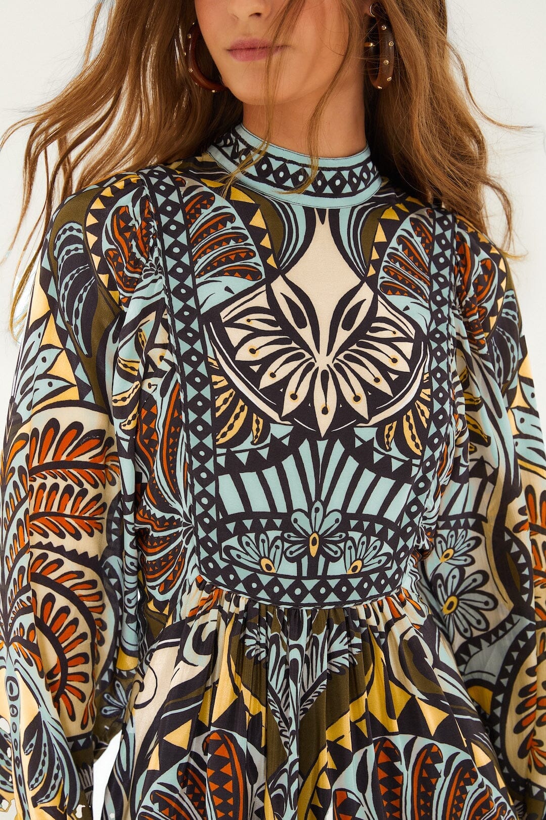 balamana multicolor mini dress