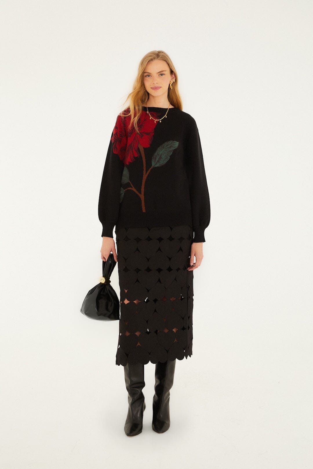 ROSALIA PLACED KNIT CARDIGAN