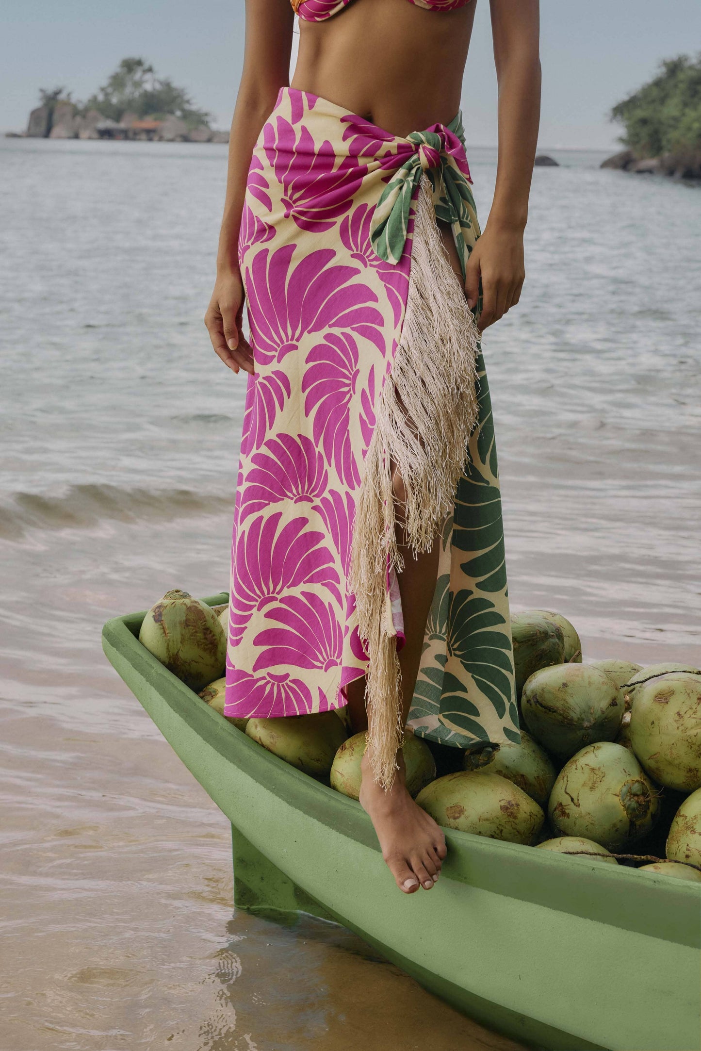 banana wings midi skirt