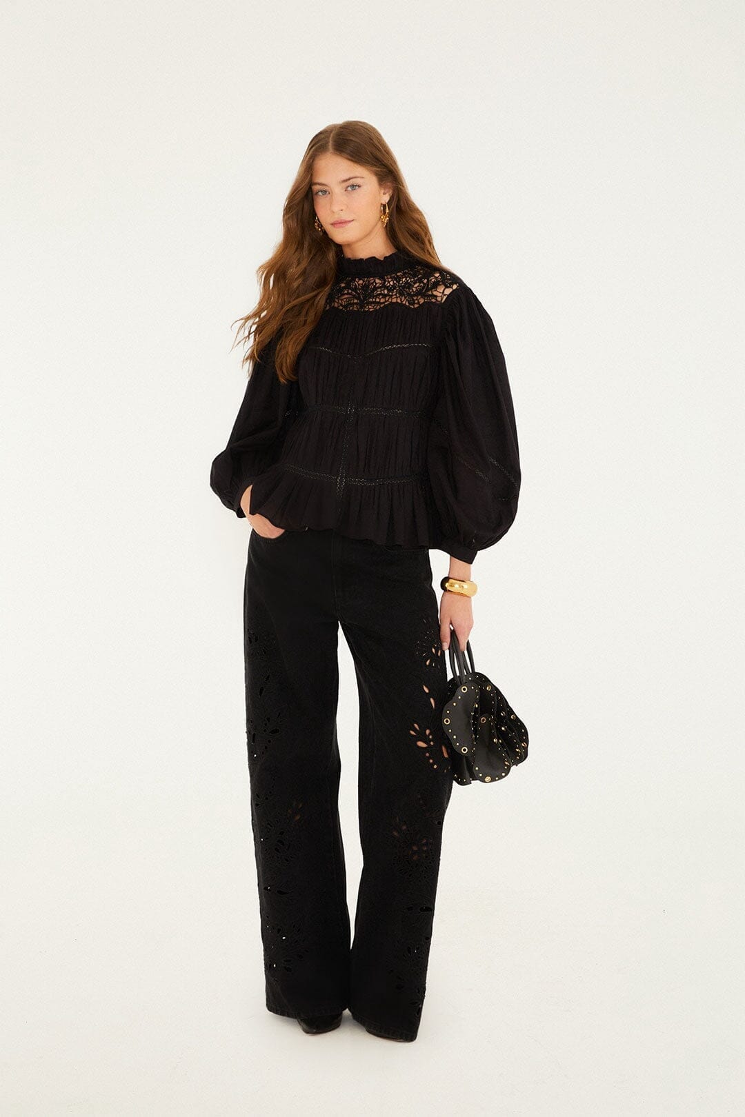 Pantalones vaqueros negros Richilieu