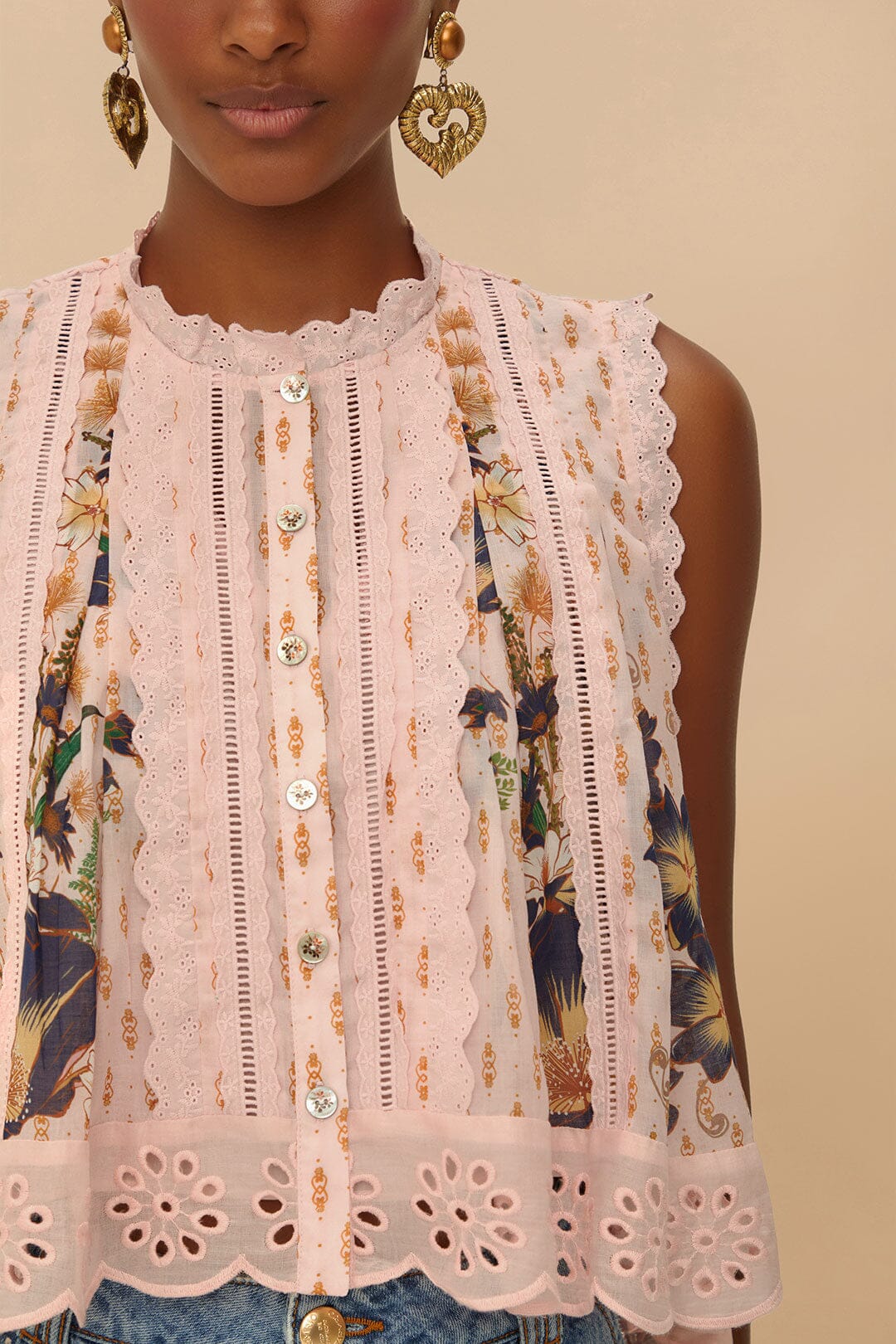 Blusa Dream Garden rosa
