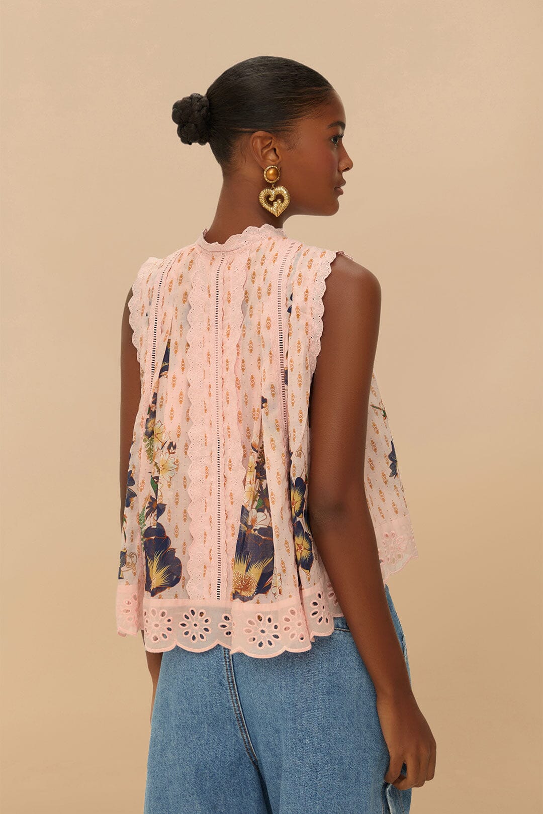 Blusa Dream Garden rosa