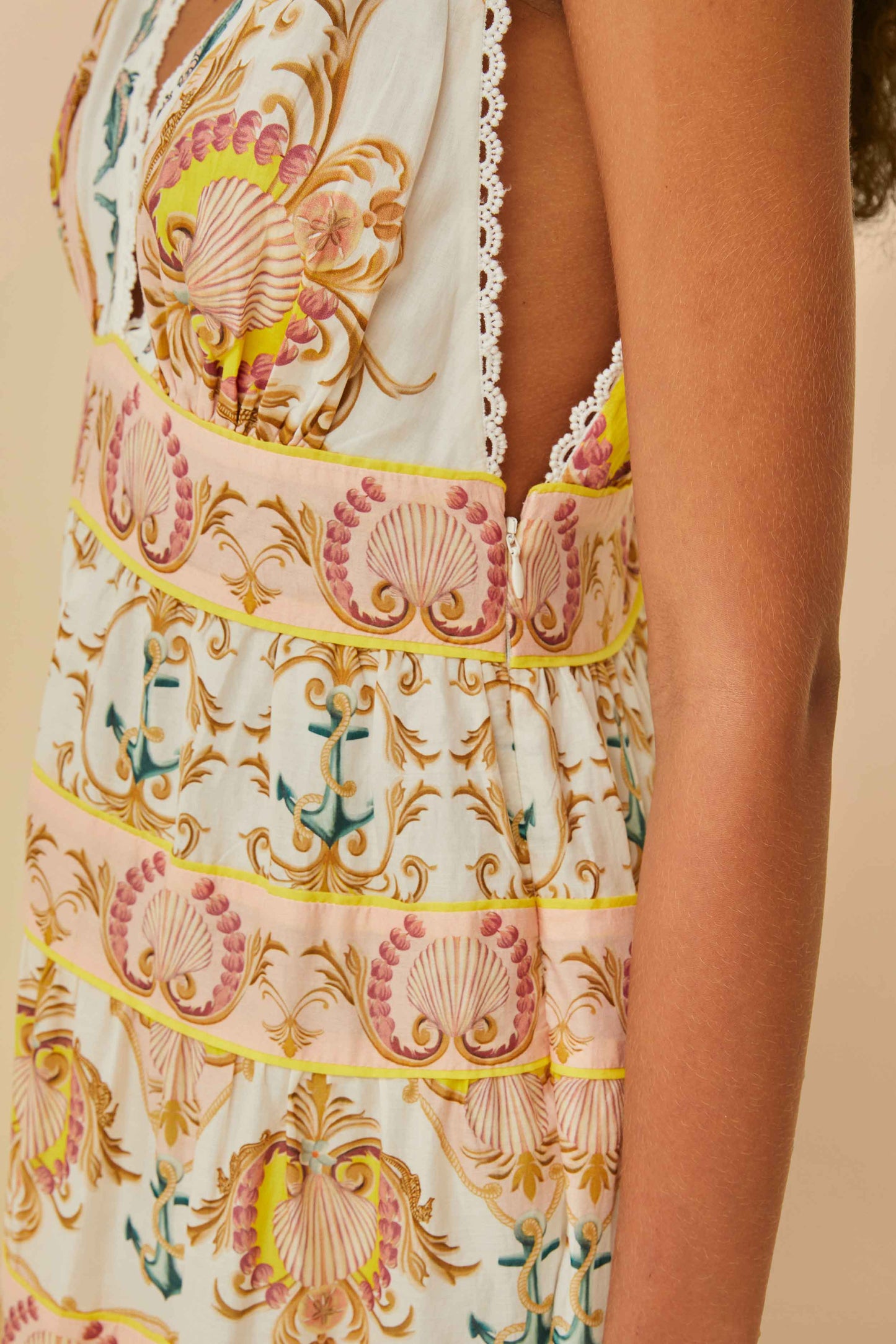Vestido midi Off-White Maritime Magic