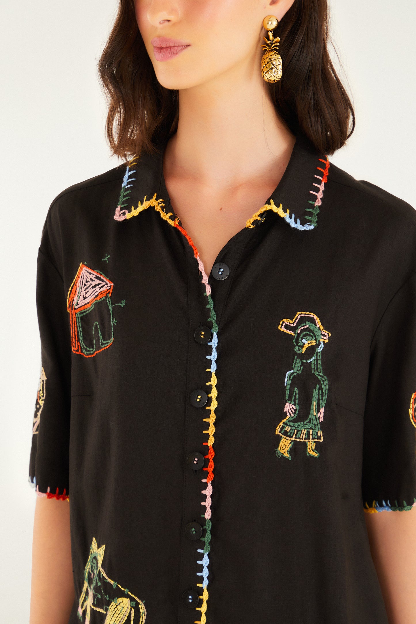 ANA LEOVY FARM RIO FIGURES SHORT SLEEVE MAXI JUMPS