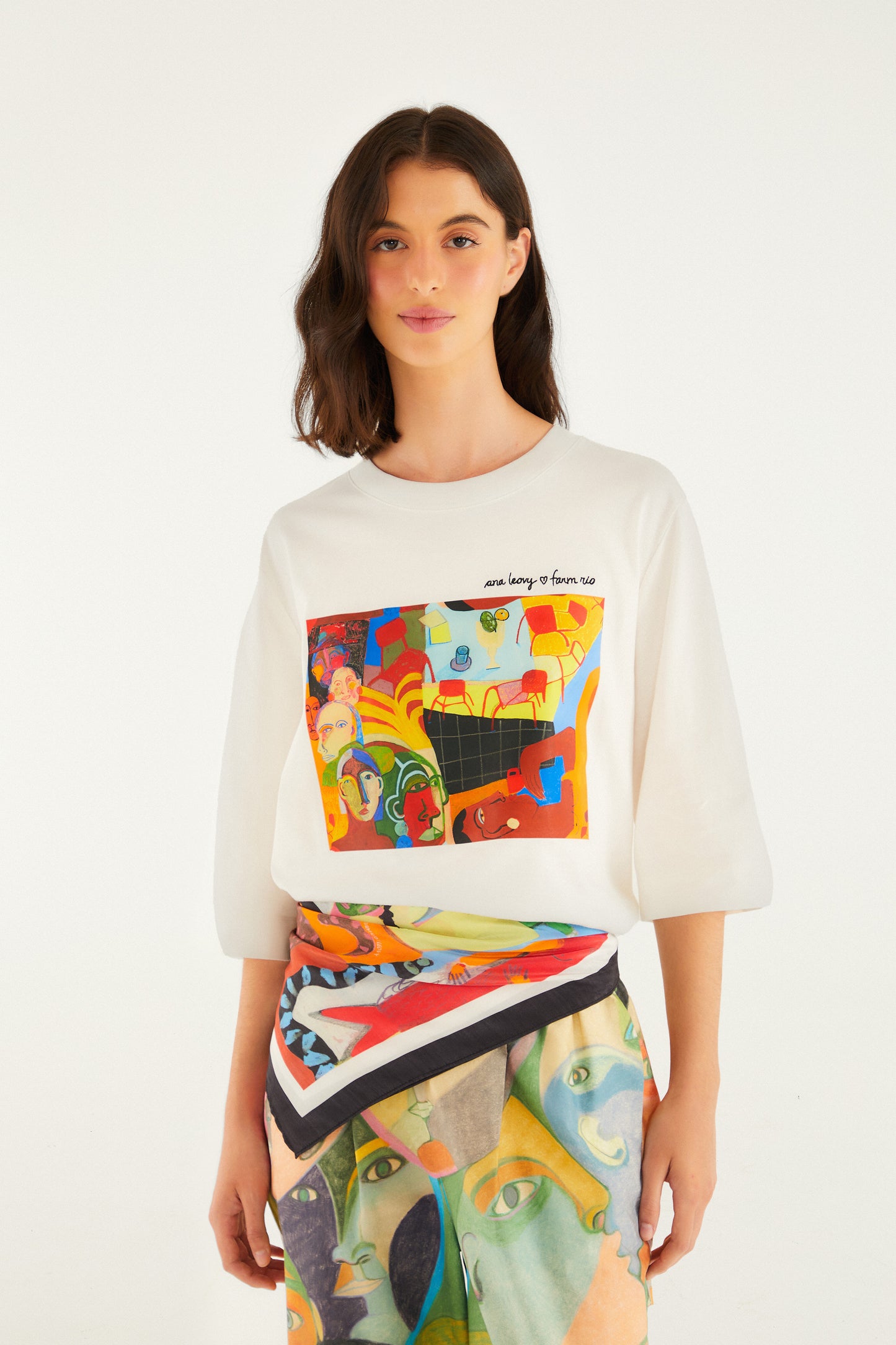 ANA LEOVY FARM RIO MULTICOLOR SCARF