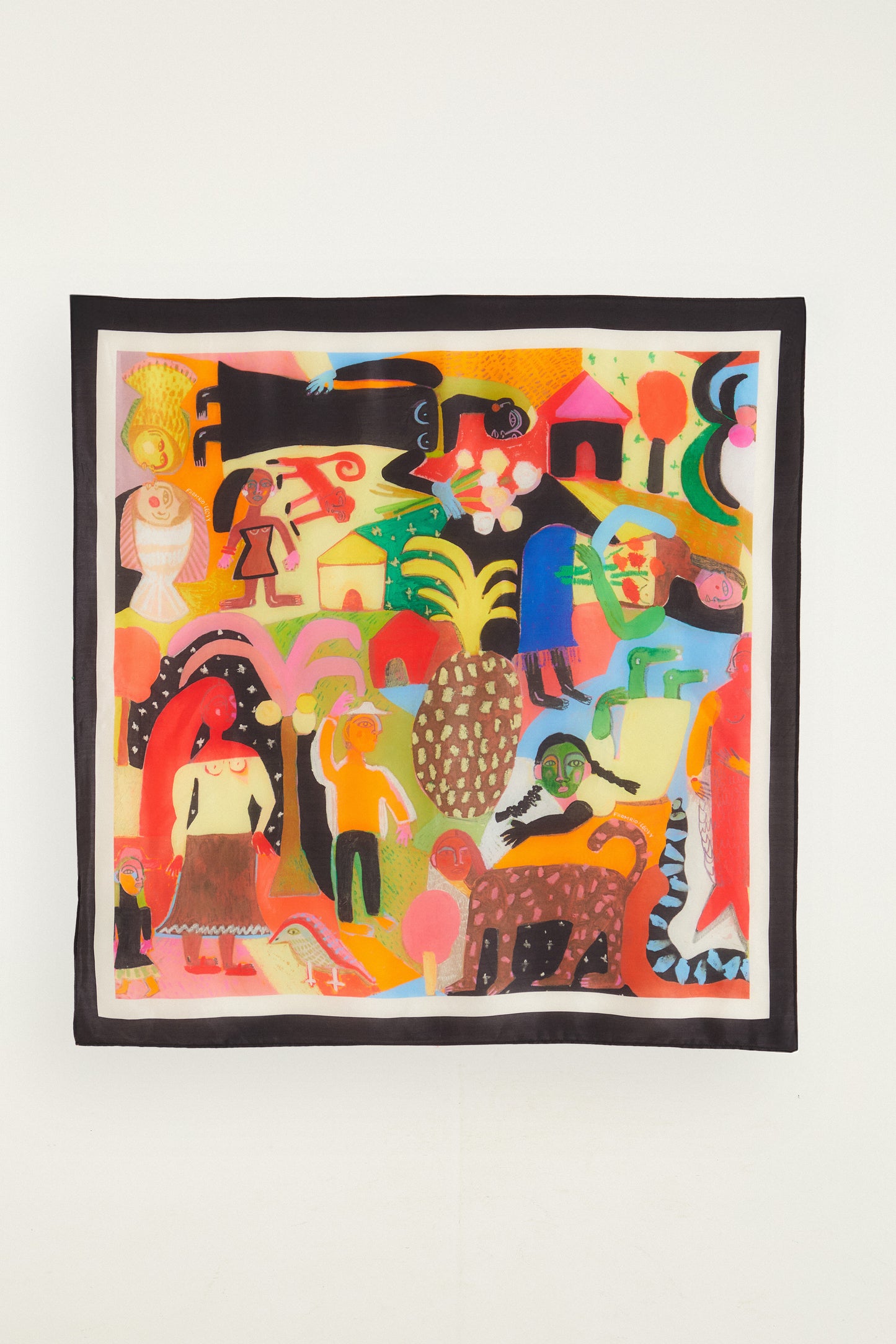 ANA LEOVY FARM RIO MULTICOLOR SCARF