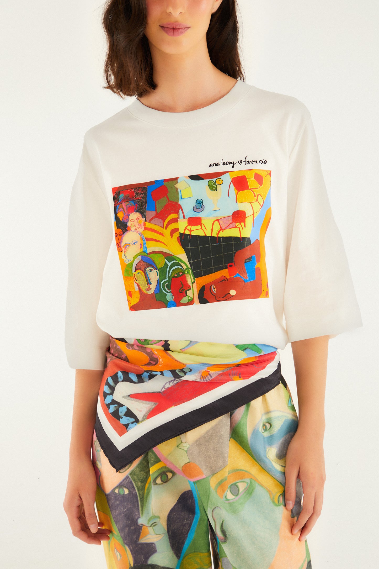 ANA LEOVY FARM RIO MULTICOLOR SCARF