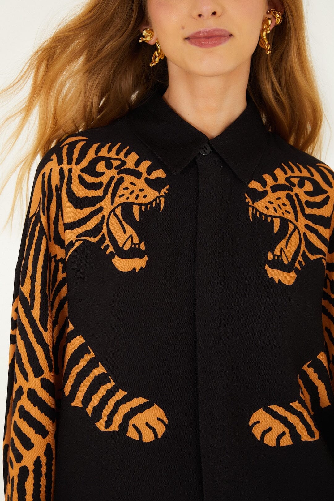 black tiger long sleeve shirt