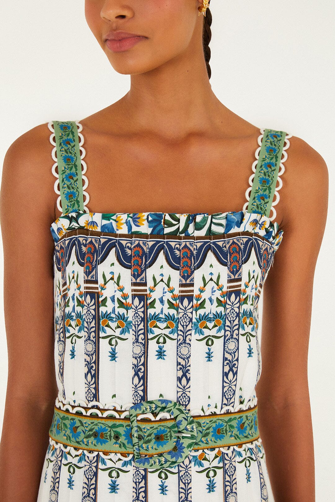 Maxi Vestido Manoela Blanco Hueso con Cinturón