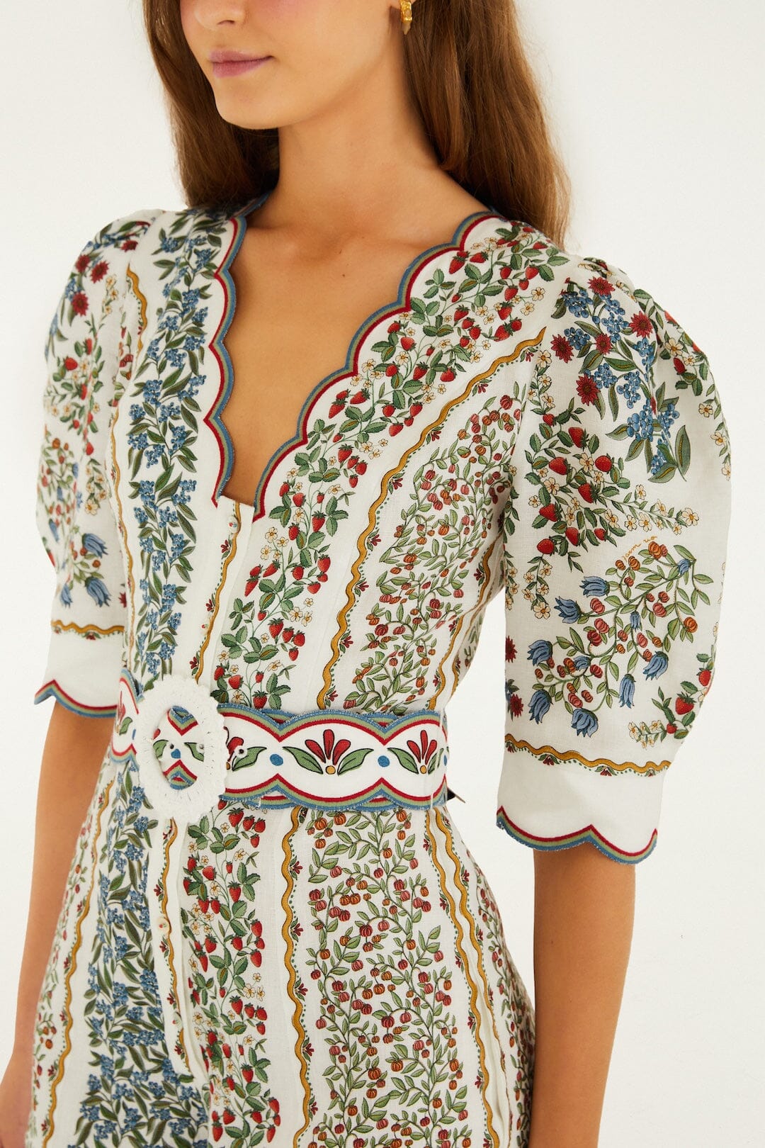 Romper Mini Blanco Hueso Fruit Beauty con Abertura