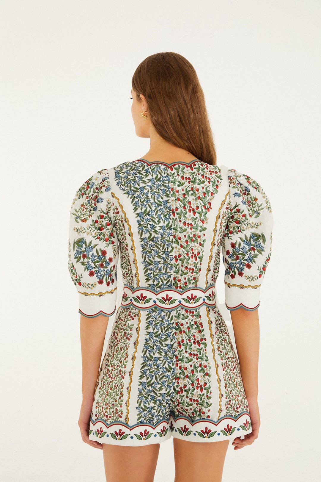 Romper Mini Blanco Hueso Fruit Beauty con Abertura