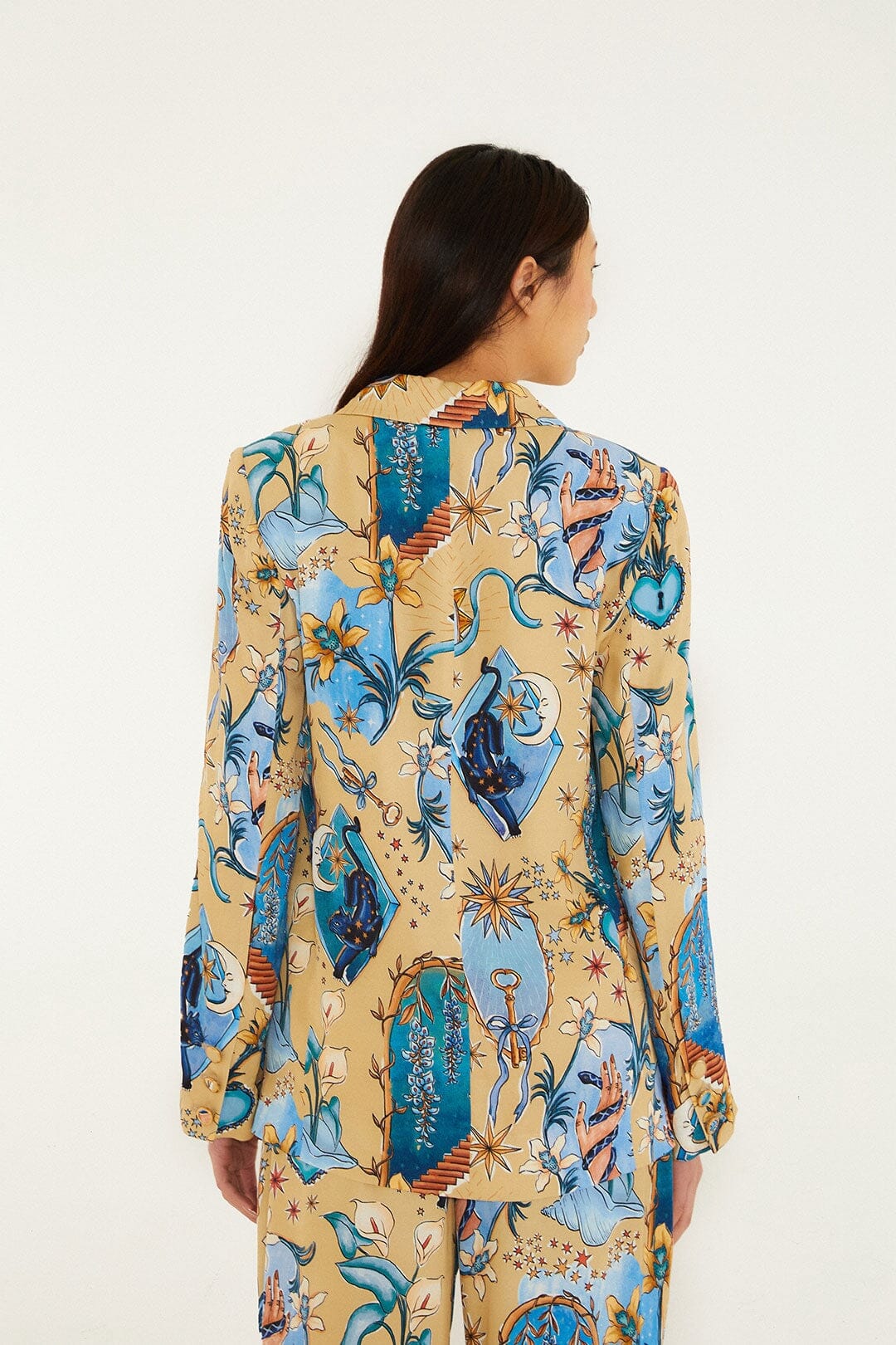 blazer de manga larga arena mística