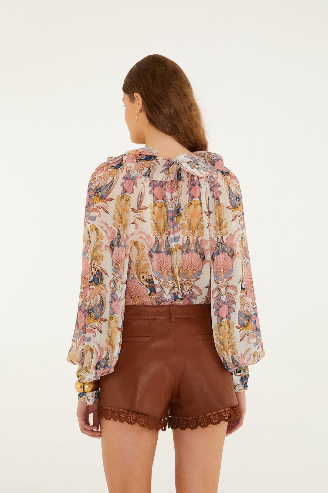 short richilieu de cuero caramelo
