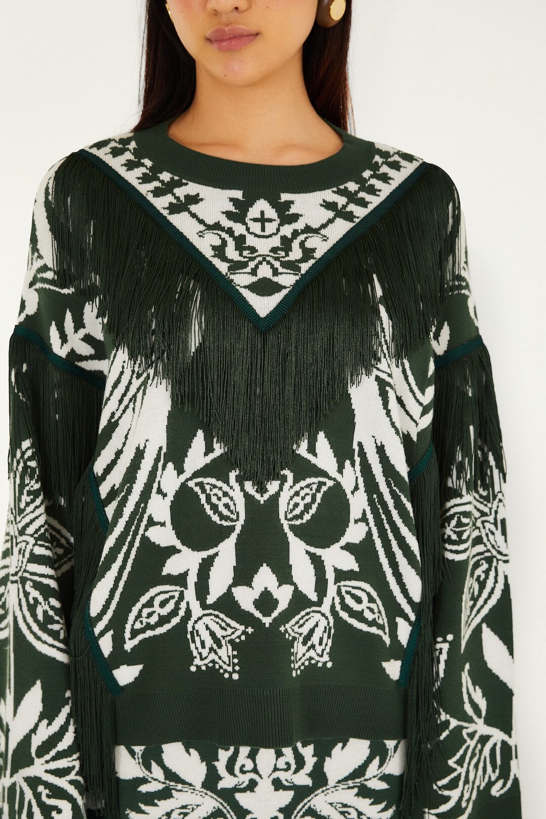 jersey miranda de punto con flecos