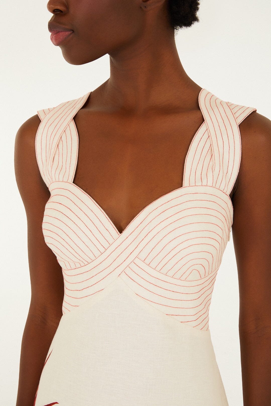 vestido midi arena strelitzia