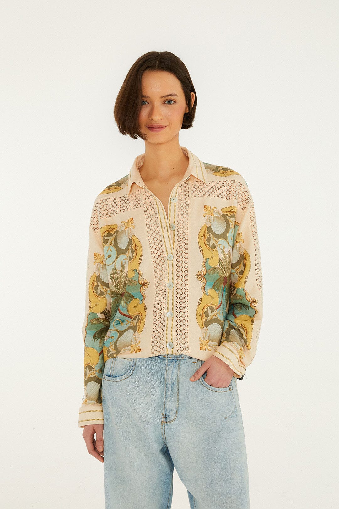 Camisa de Crochet Arena Royal Sea