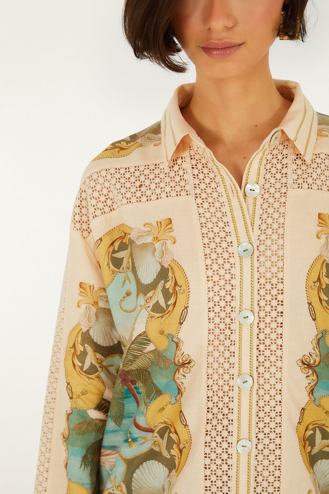 Camisa de Crochet Arena Royal Sea