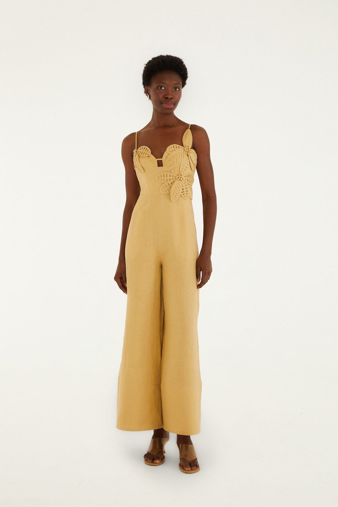 Jumpsuit Arena con Flores 3D