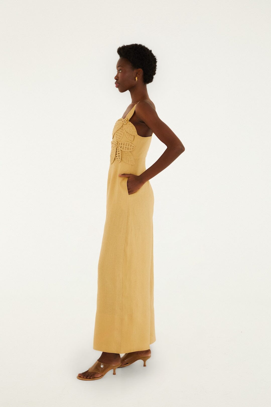 Jumpsuit Arena con Flores 3D