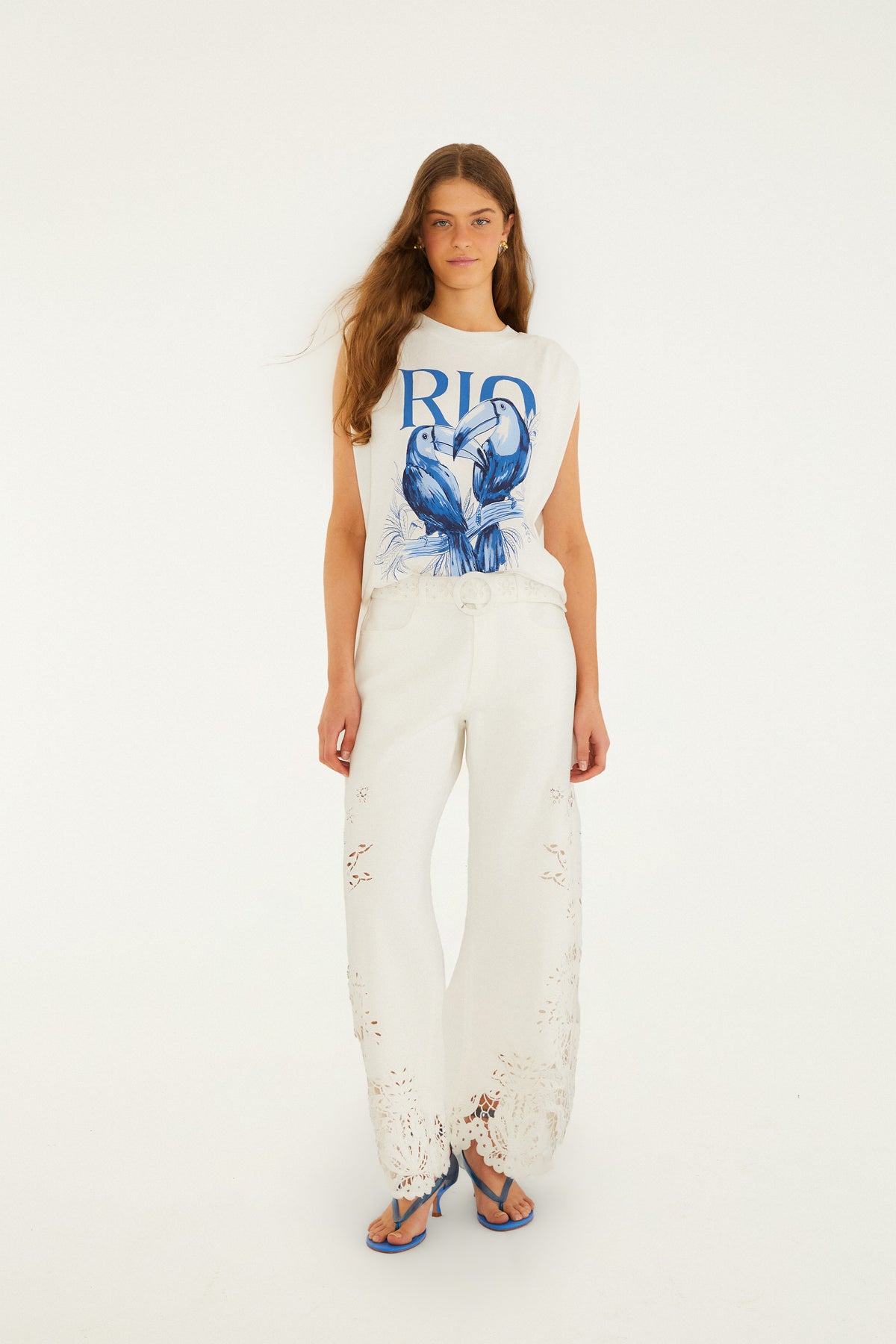 camiseta sin mangas con hombreras toucan rio