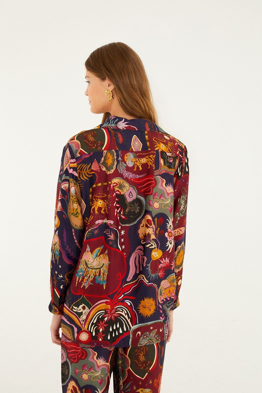 artsy surreal land multicolor long sleeve shirt