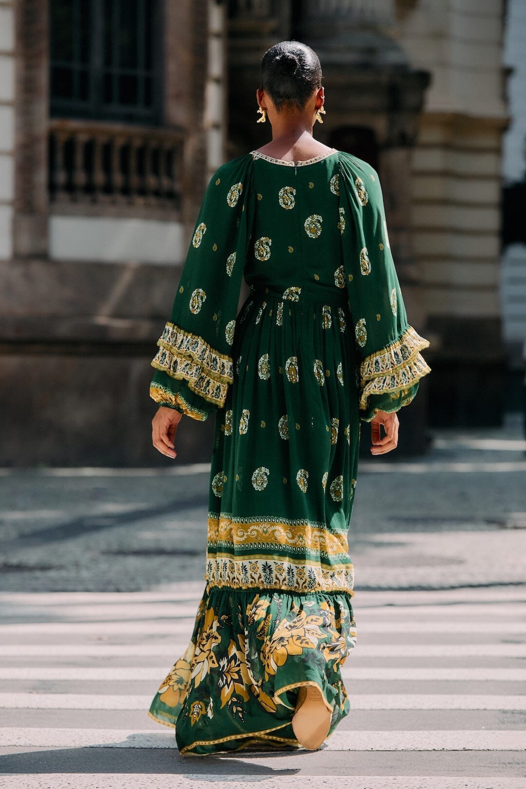 vestido largo verde ayla