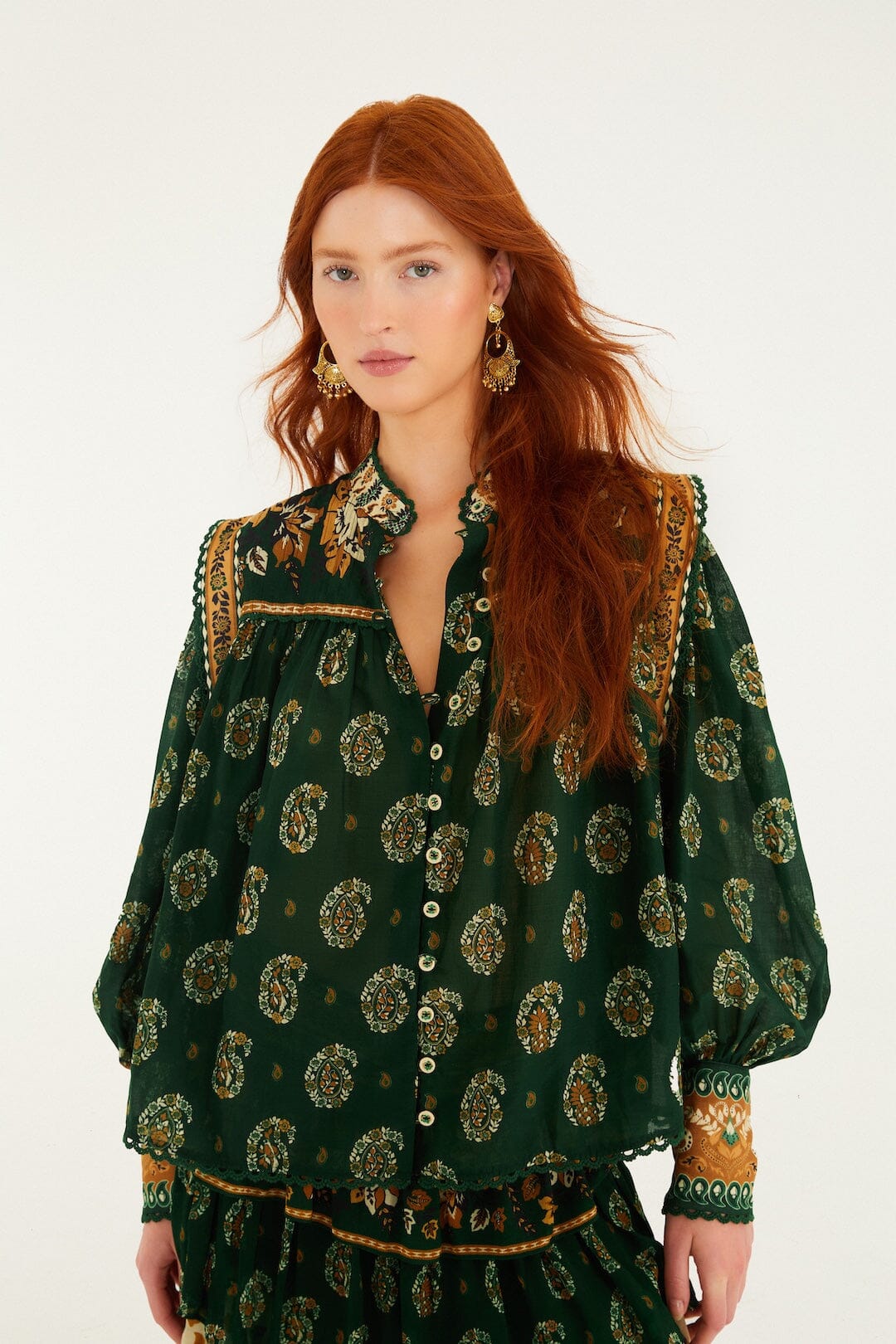 tayla green blouse