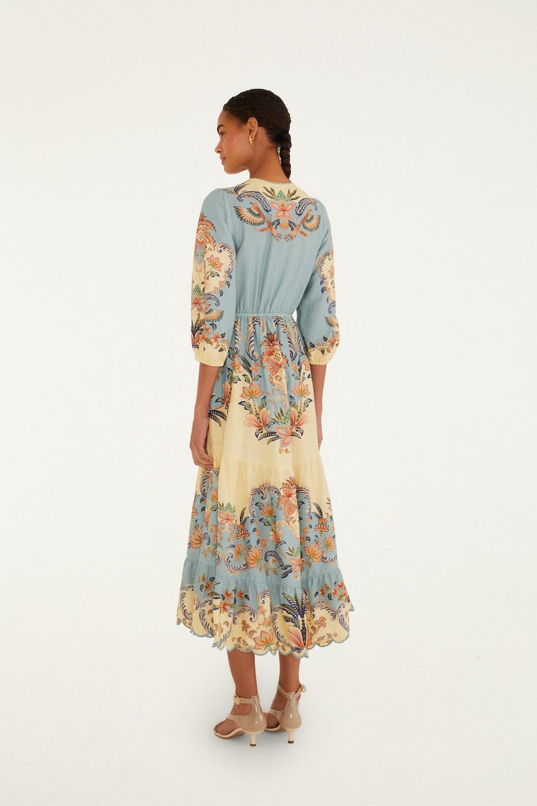vestido largo boho de mantequilla de belleza