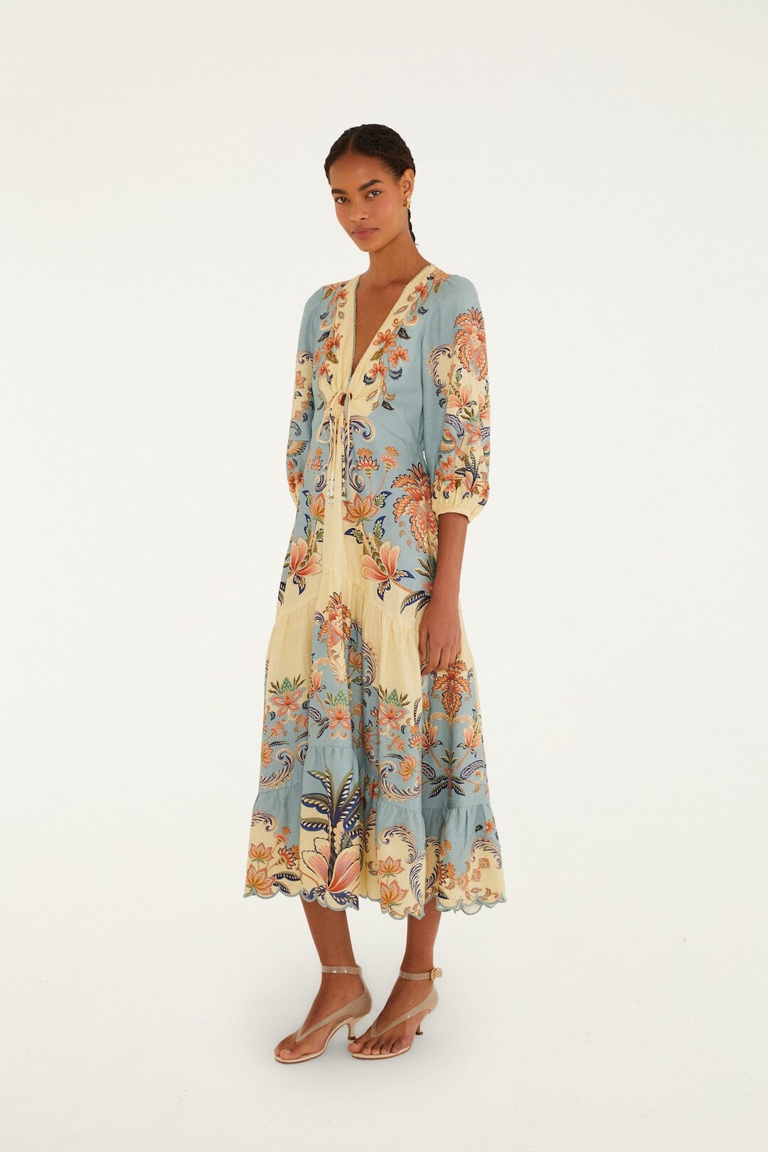 vestido largo boho de mantequilla de belleza