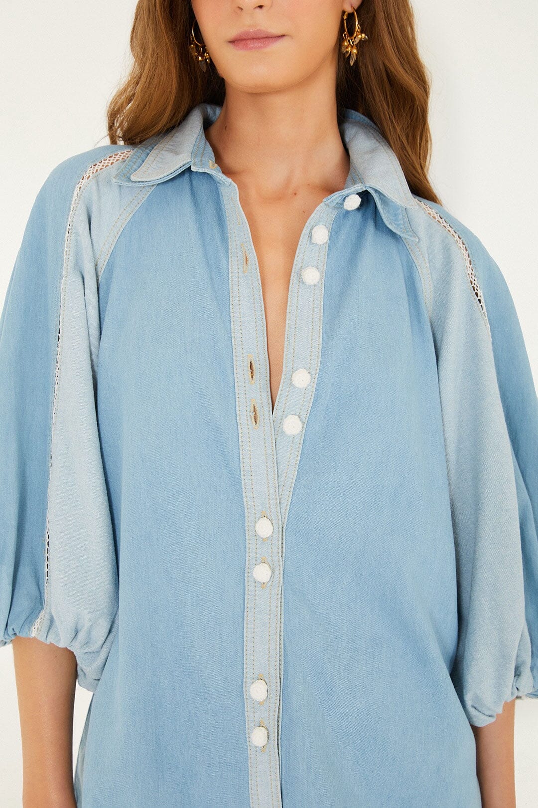 camisa bicolor