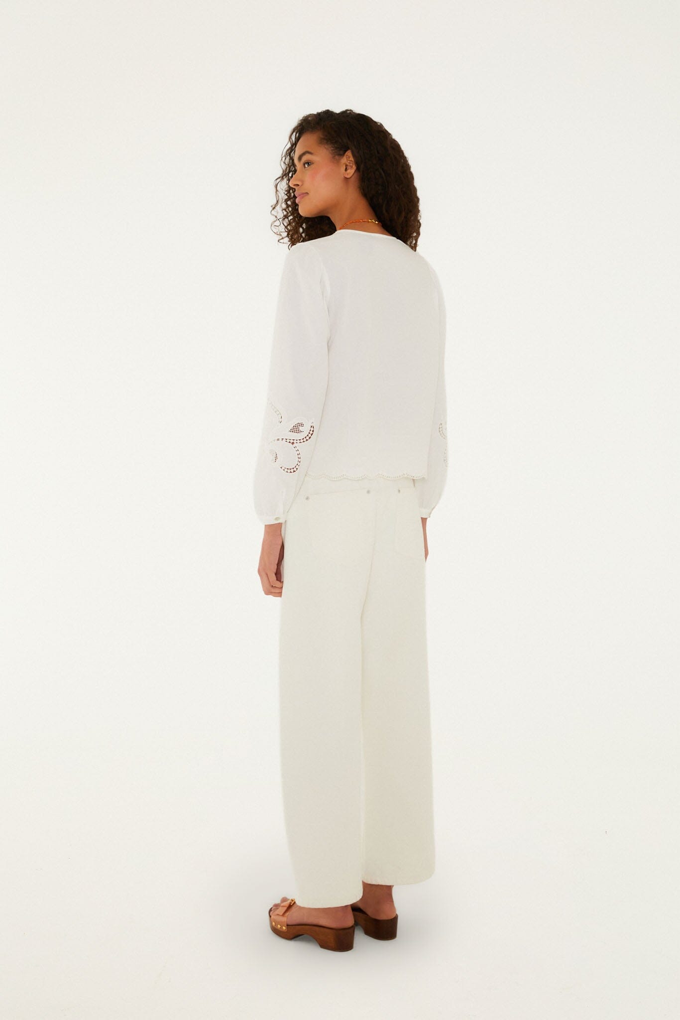 Pantalón de Sarga Blanco Richelieu