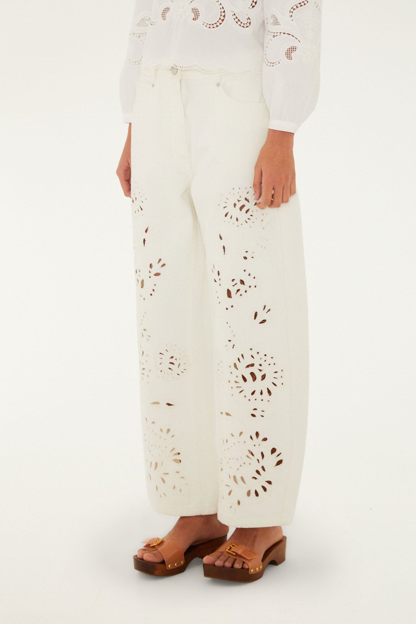 Pantalón de Sarga Blanco Richelieu