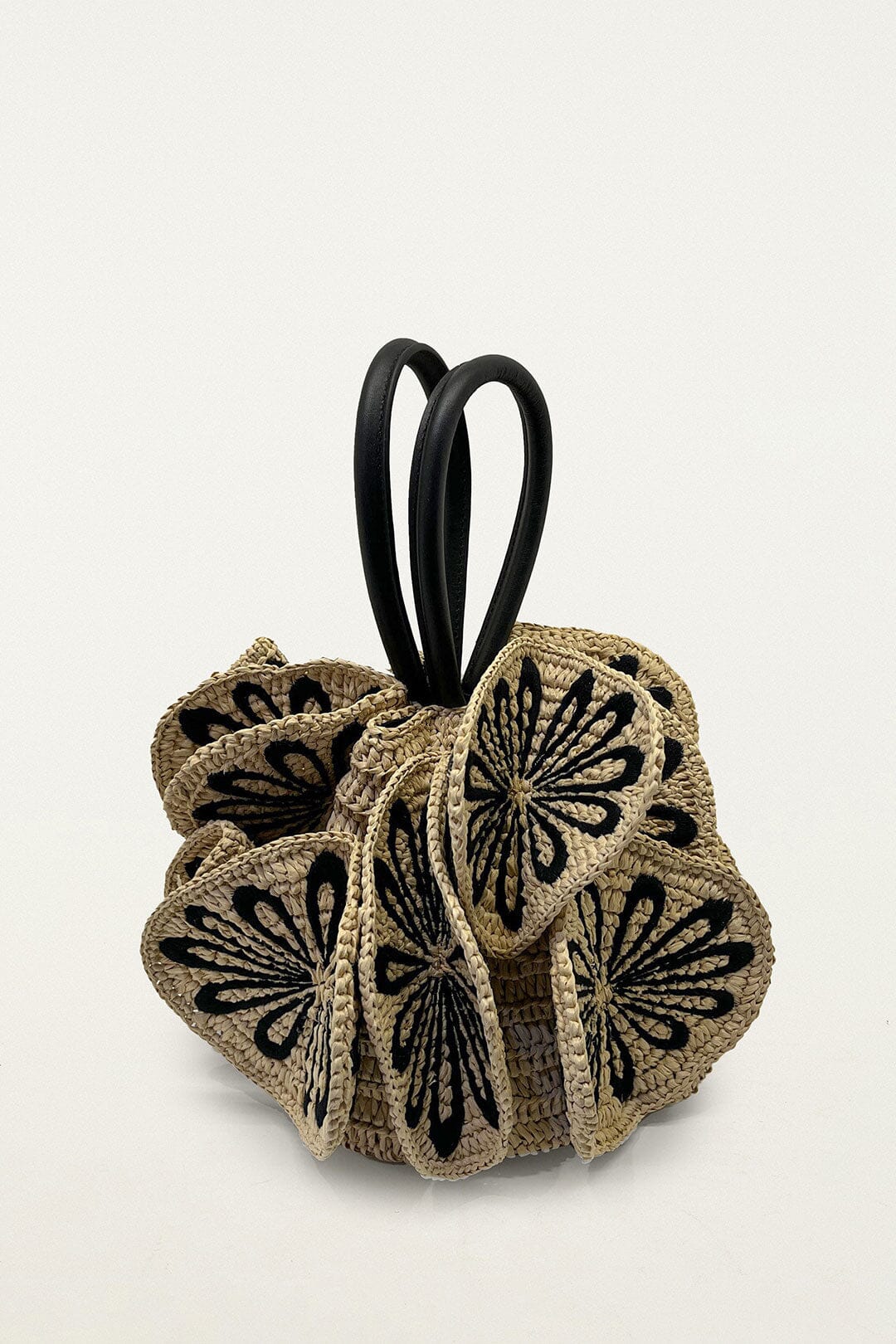 flower raffia bag