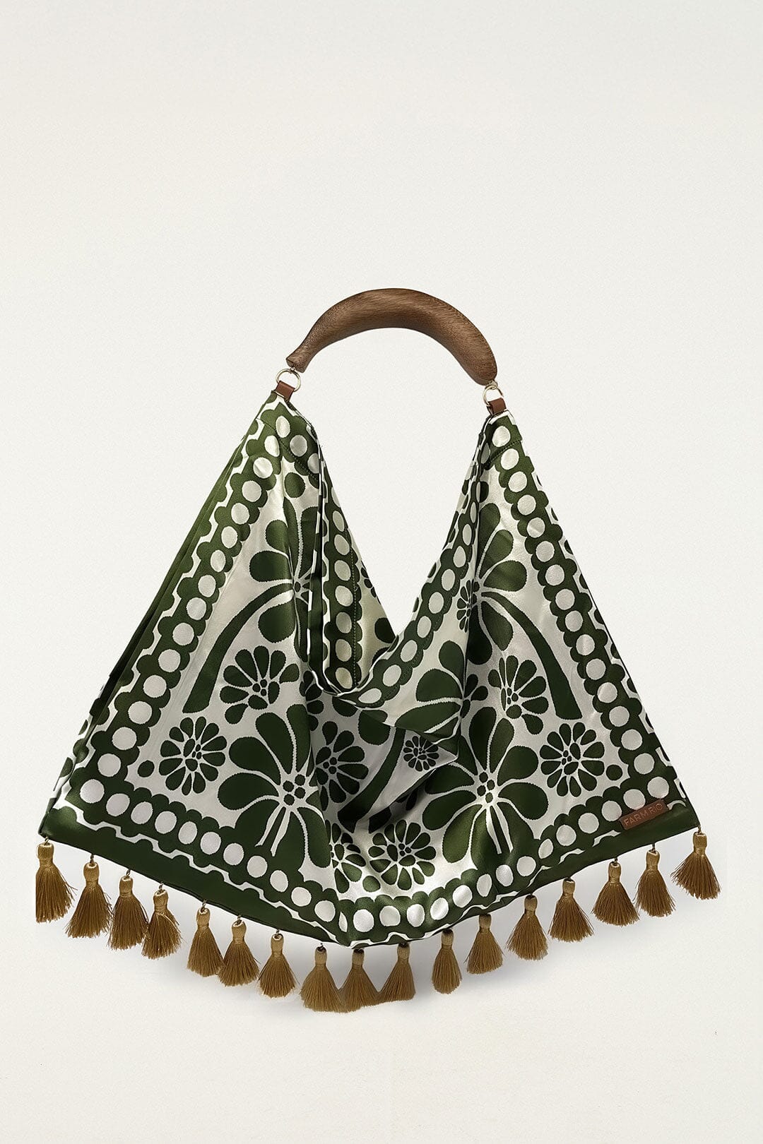 bolso tote de jacquard