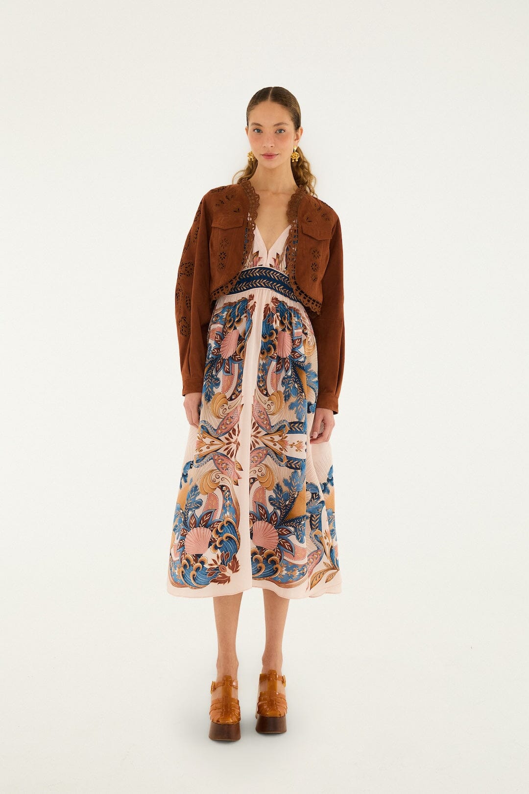 chaqueta de cuero richilieu caramelo