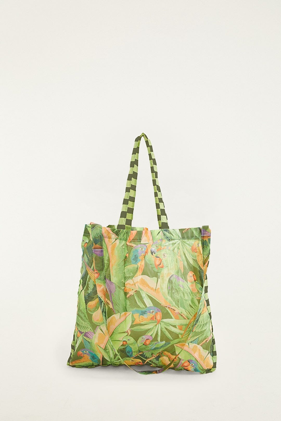 BIRD JUNGLE GREEN FRUIT BAG