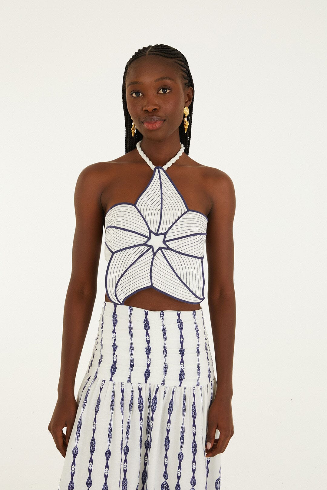 Top Blanco Hueso Coast Stars 3D