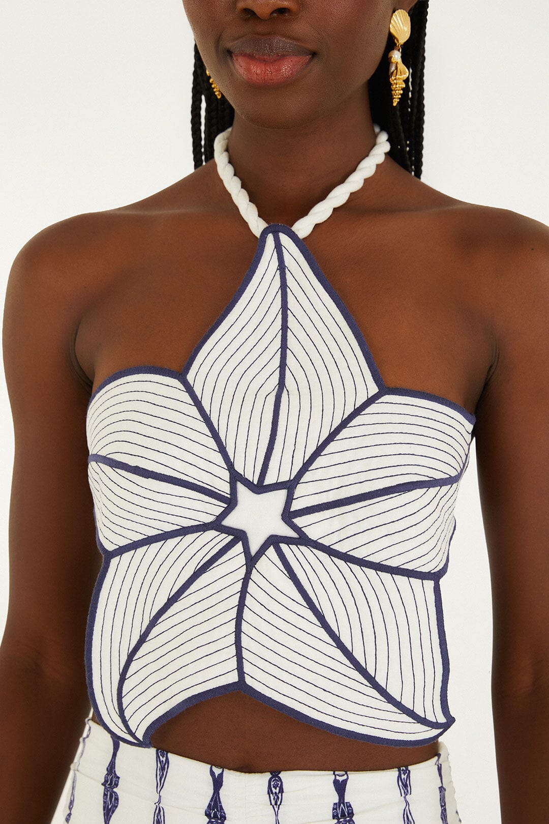 Top Blanco Hueso Coast Stars 3D