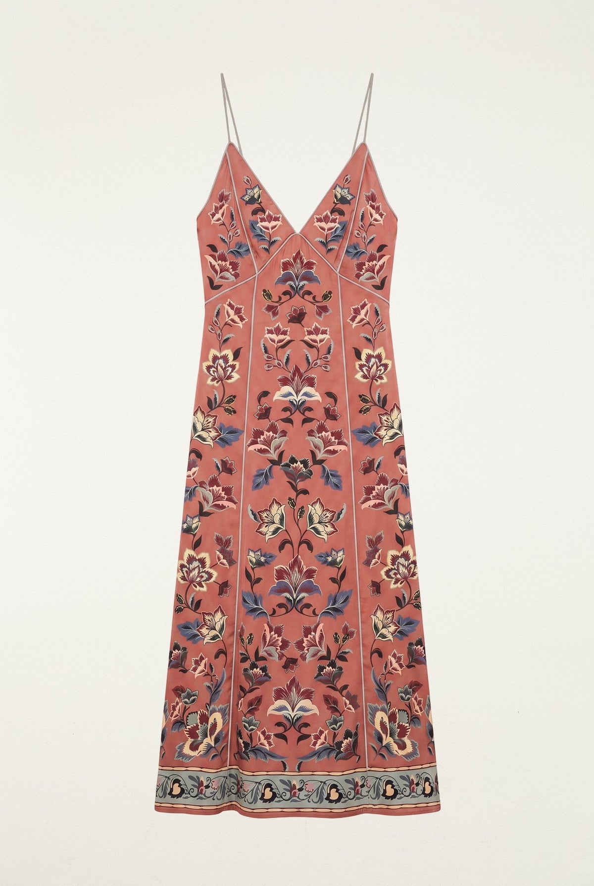 Maxi vestido lencero Floral Beauty Tapestry sin mangas