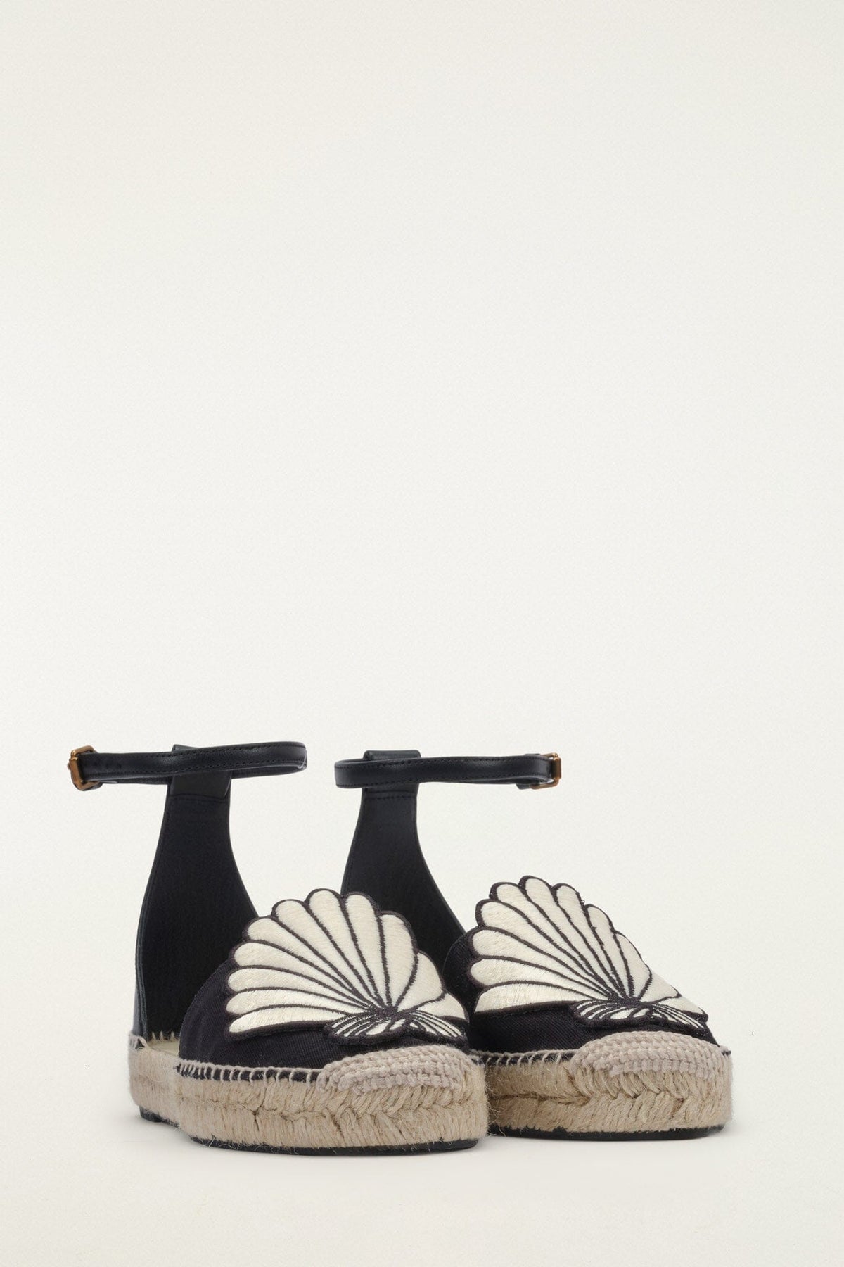 Sandalia Espadrille 3D Shell Iconic Negra