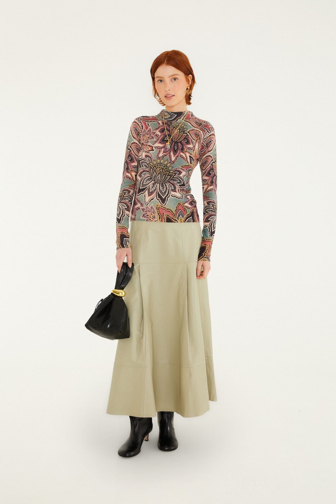 Top de punto Tapestry Flower