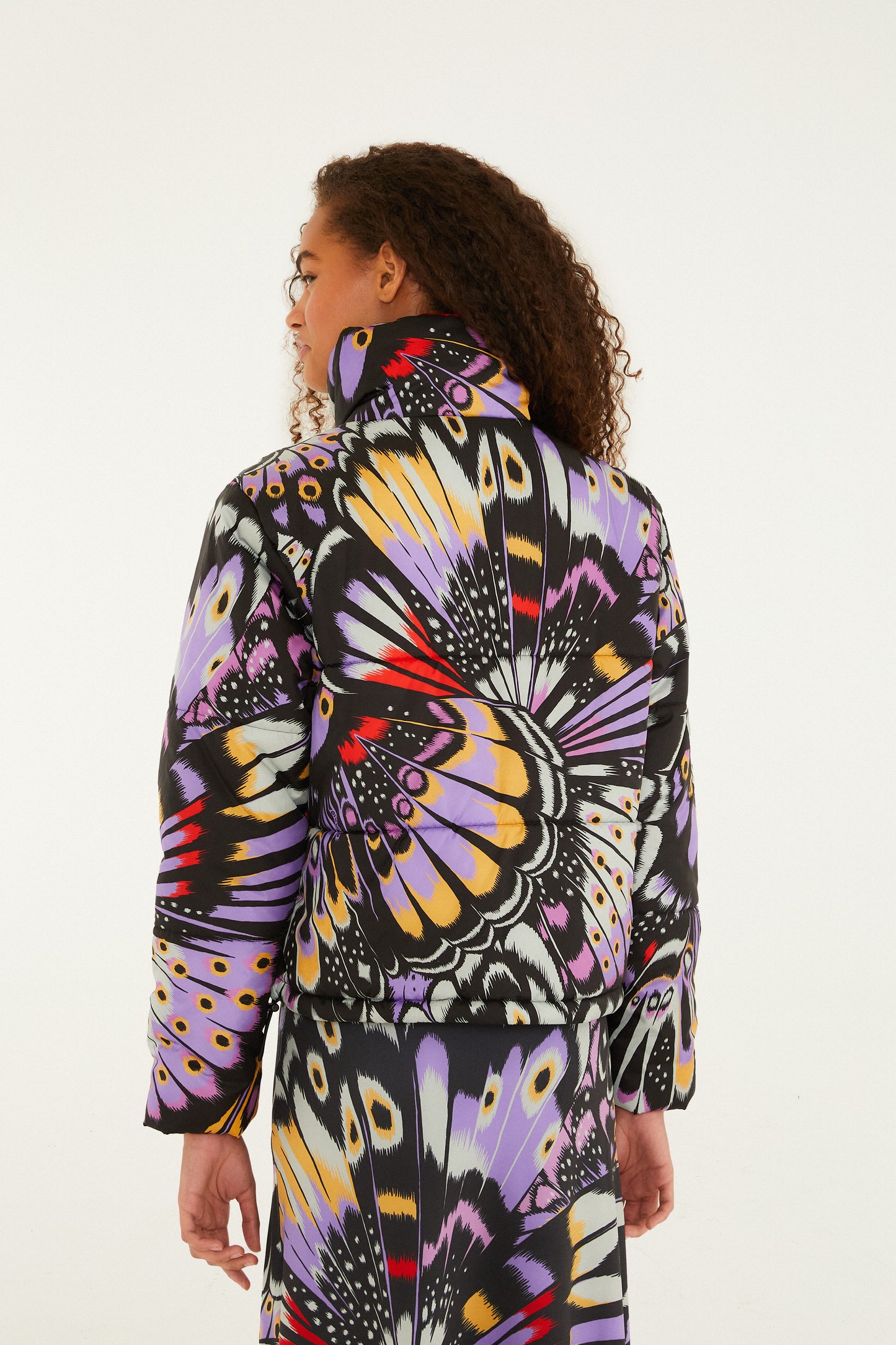 COLORFLY LILAC ADIDAS PUFFER JACKET