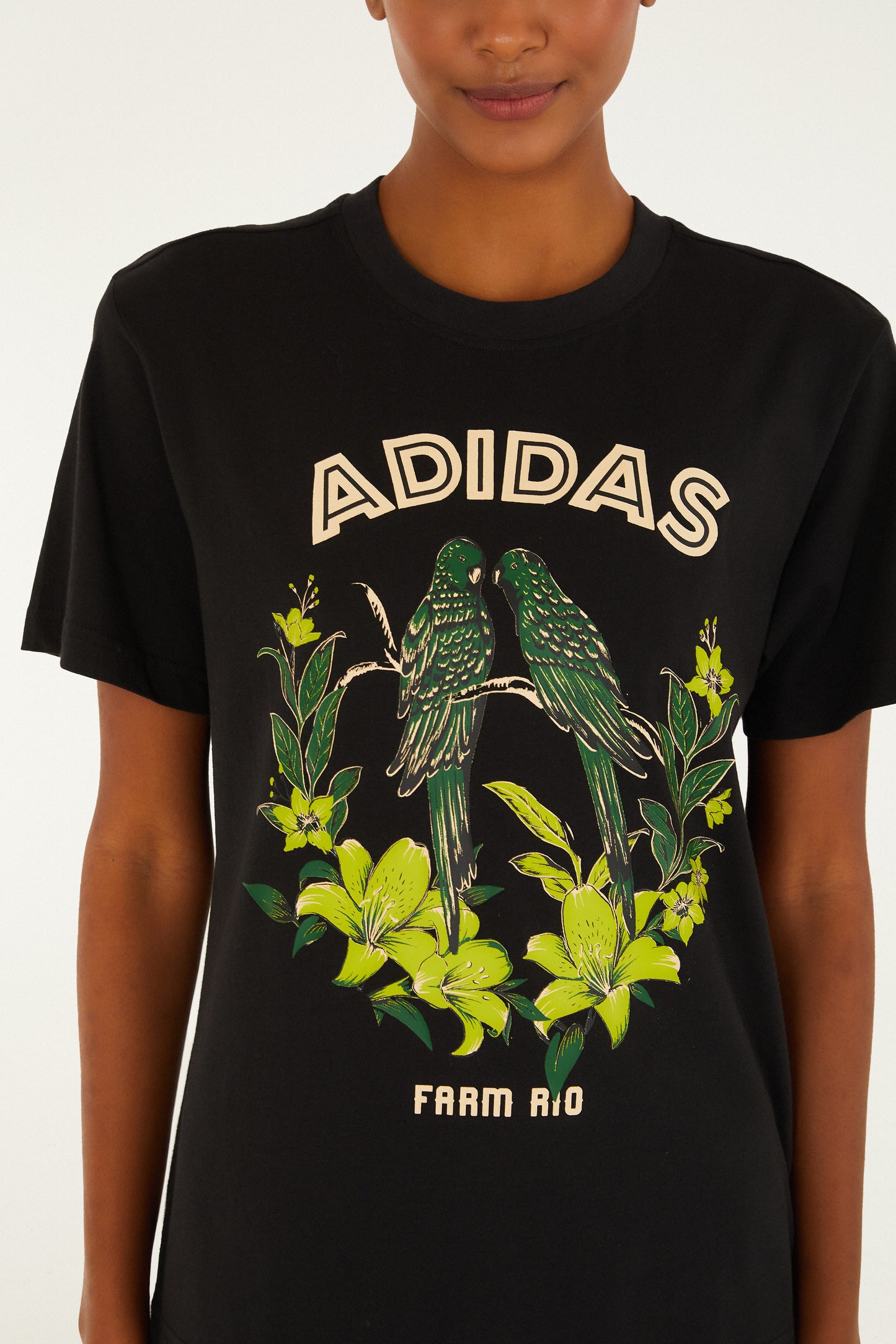 BIRDS BLACK ADIDAS T-SHIRT