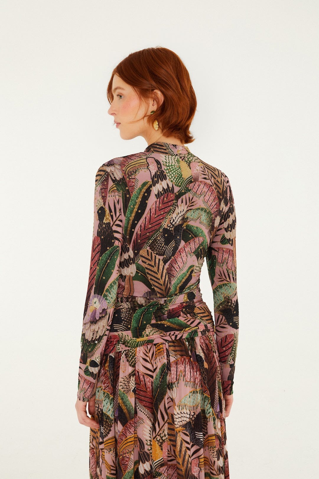 Blusa de Jersey Birds Blush