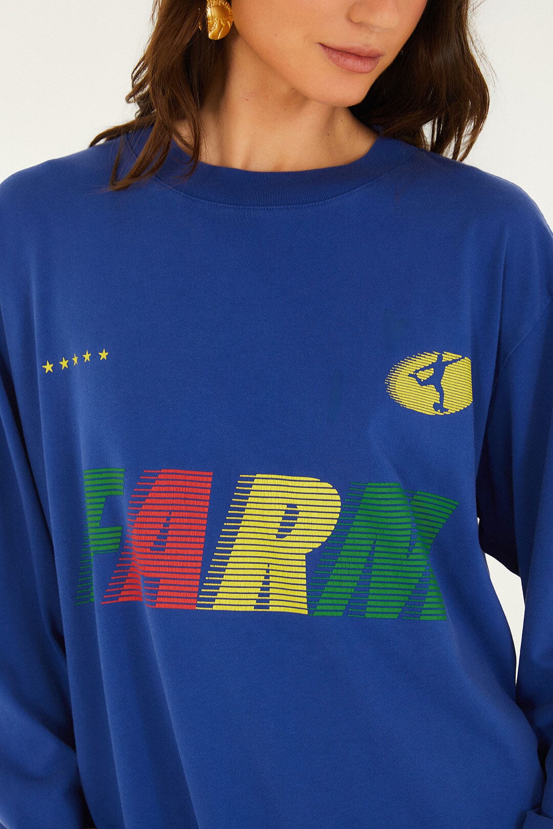 Playera Azul Together We Play de Manga Larga