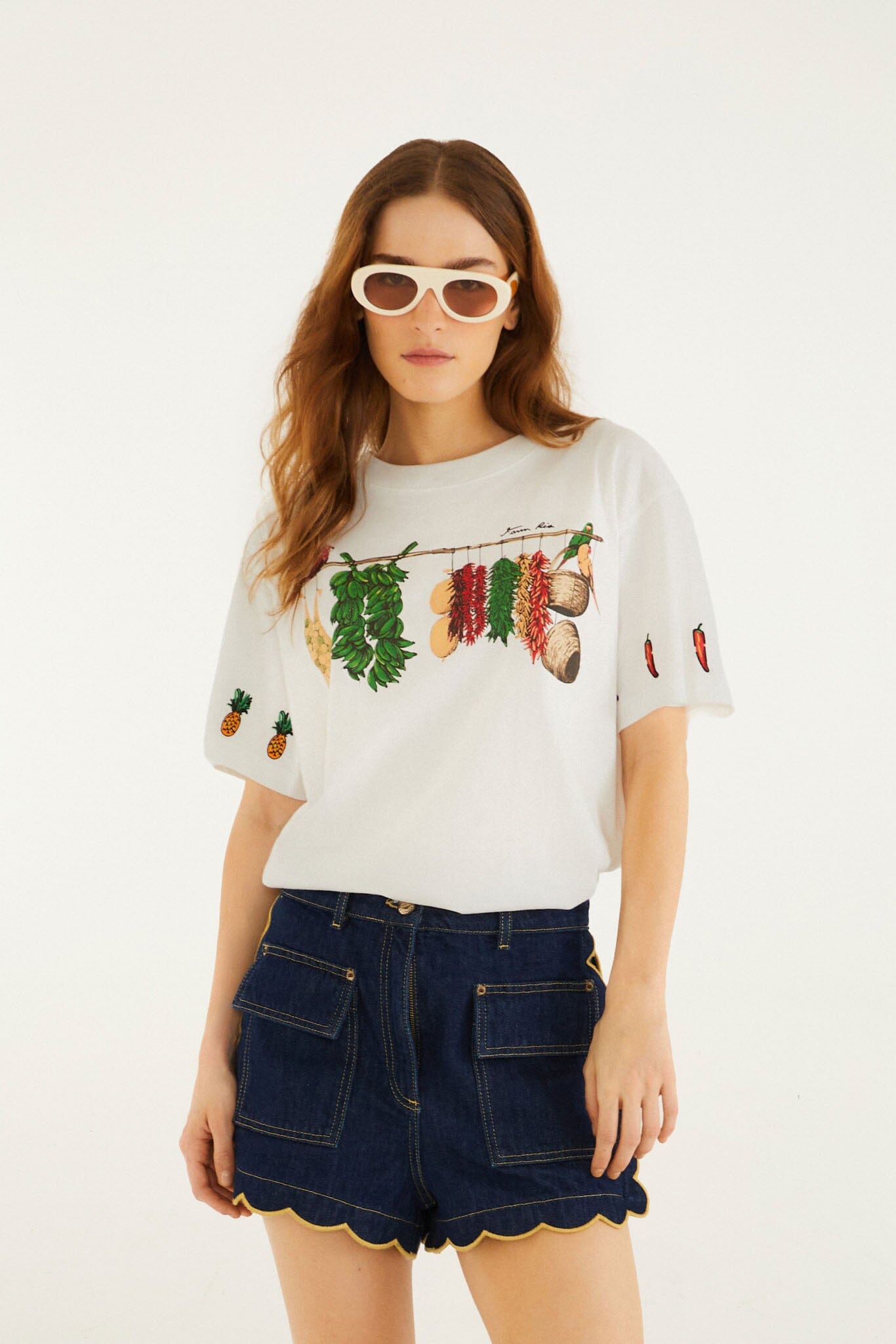 Playera Blanco Hueso Brazilian Bodega de Manga Corta